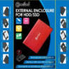 1908125 Boîtier externe 2.5p SATA USB 3.0 Alu sans vis Rouge | ECP Grossiste informatique