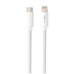 PNYCB040150 PNY CABLE USB-C LIGHTNING 3M - BLANC - PLASTIQUE