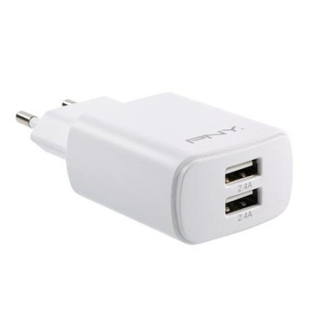 PNY CHARGEUR SECTEUR USB-A - 2x PORTS | ECP Grossiste informatique