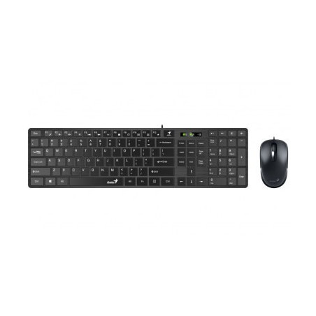 DESTOCKAGE SlimStar C126 Clavier+souris USB Black | ECP Grossiste informatique