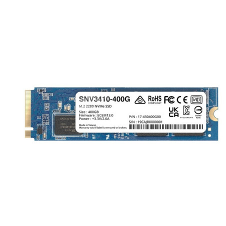 SYNDD038695 SNV3410-400G M.2 2280 400Go NVMe PCIe pour NAS Synology