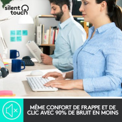 Wireless Combo MK295 WHITE boite | ECP Grossiste informatique