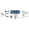 NONCT038820 DELOCK RISER CART PCIEx1 VERS PCIE X16 - PCIE 6-PIN - USB3.0