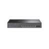 TPLSW037252 TP-LINK Switch Smart Manageable 8 ports 10 100 1000 Mbps PoE+ (Budget 150 W) + 2 emplacements SFP 1 Gigabit
