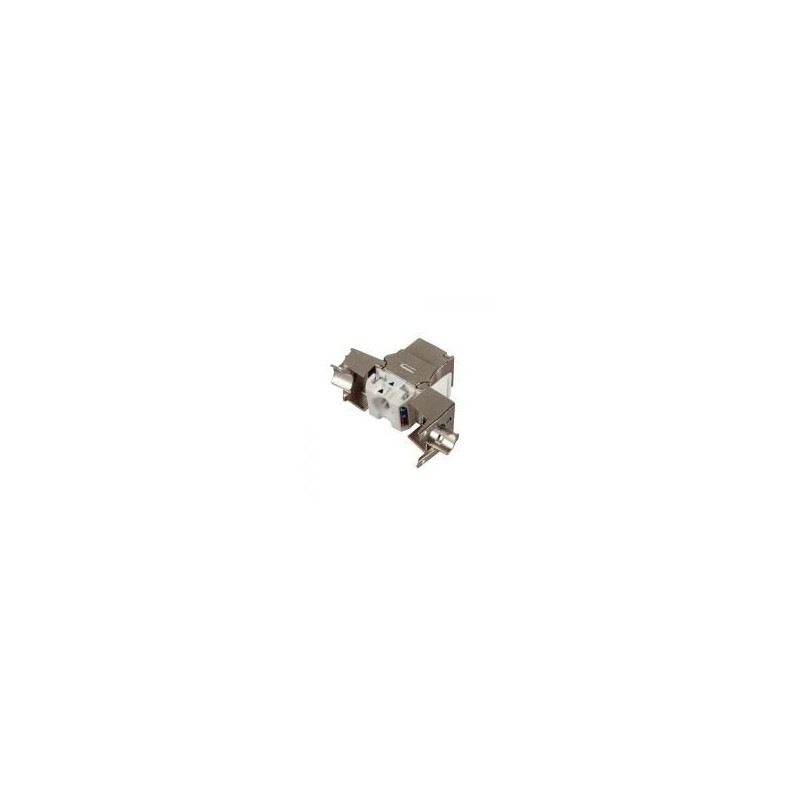 Embase/Insert CAT6a RJ45 Blindée court type keystone | ECP Grossiste informatique