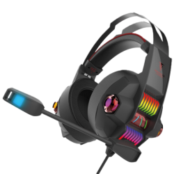 0915172 CASQUE 40mm GAMING EIKTHYRNIR-CHROMA-RGB Jack/USB(LED) | ECP Grossiste informatique