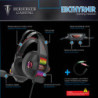 0915172 CASQUE 40mm GAMING EIKTHYRNIR-CHROMA-RGB Jack/USB(LED) | ECP Grossiste informatique
