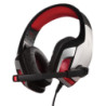 0915169 CASQUE 50mm GAMING FAFNIIR-SIL Noir/rouge Jack/USB(LED) | ECP Grossiste informatique
