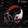 0915169 CASQUE 50mm GAMING FAFNIIR-SIL Noir/rouge Jack/USB(LED) | ECP Grossiste informatique