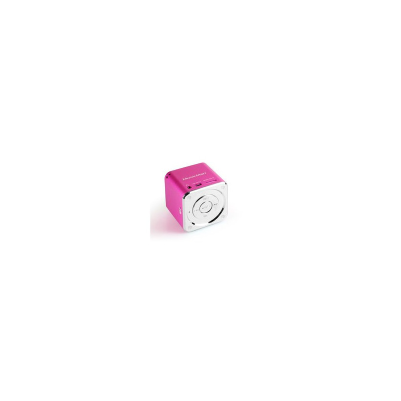 TEH Mini MusicMan Soundstation MP3 In(Jack/USB/SD) 600mAh Pink | ECP Grossiste informatique