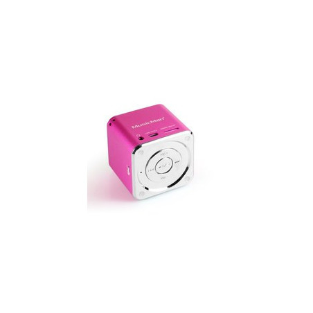 TEH Mini MusicMan Soundstation MP3 In(Jack/USB/SD) 600mAh Pink | ECP Grossiste informatique
