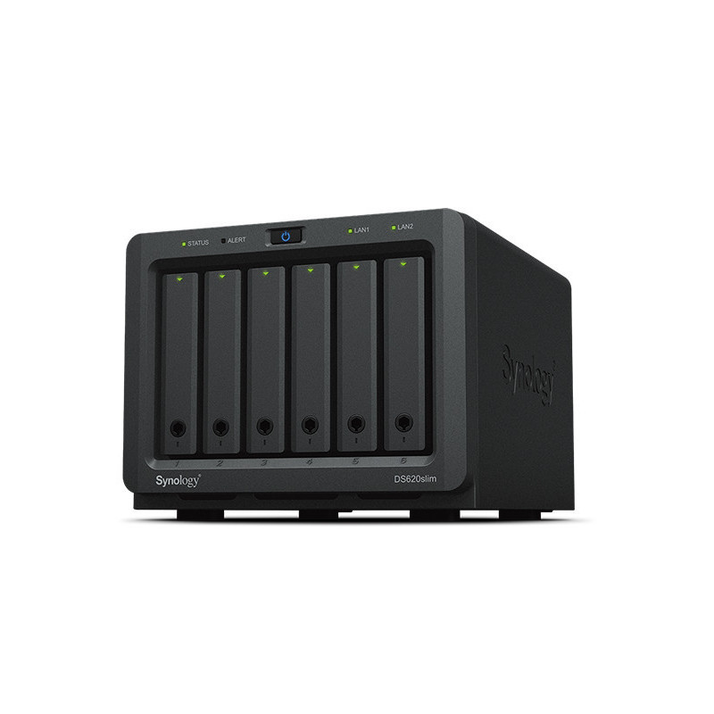 SYNOLOGY DS620slim 6-Bay NAS-case 2 core