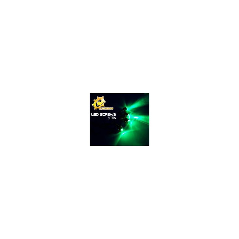 Vis Ventilo led Vert x4 | ECP Grossiste informatique