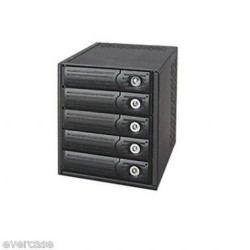 SI-0357C BackPlane SCSI Noir, pour 5 disques durs | ECP Grossiste informatique