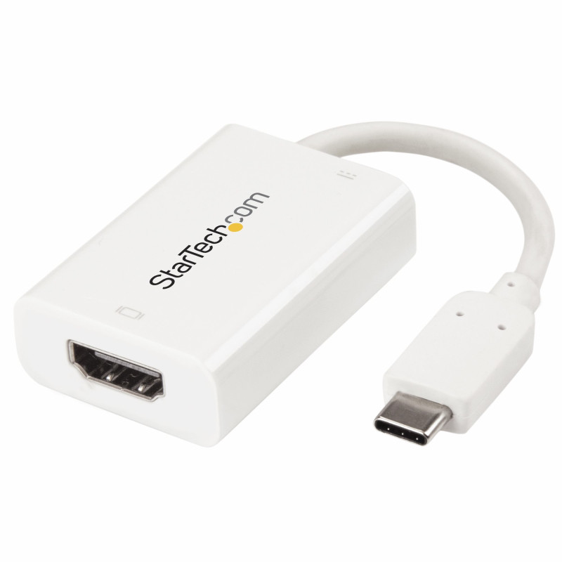 STAUS030196 USB-C vers HDMI blanc avec USB Power