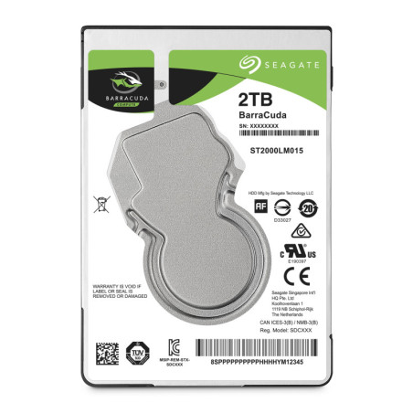 SEADD026477 2.5p 7mm Barracuda Mobile 2TB 5400rpm 128Mb Sata 6Gb s - Garantie 2 ans