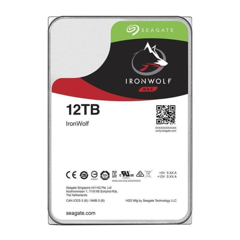 SEADD033811 3.5 - 26.1mm - IronWolf 12To - 7200T min - 256Mo cache - Sata 6Gb s -