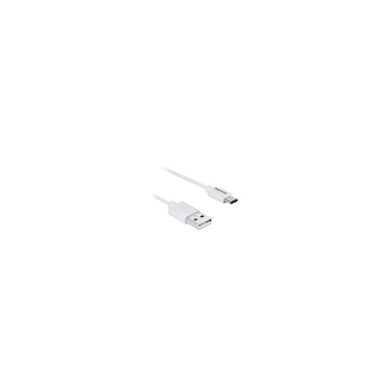 Axxbiz CableBiz-C001 W, USB Type-C plug to USB 2.0 Standard-A plug cable-White | ECP Grossiste informatique