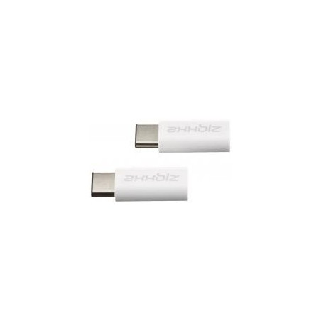 Axxbiz CableBiz-C010W USB2.0 C vers Micro-B - White - 2pcs | ECP Grossiste informatique