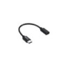 Axxbiz CableBiz-C005B USB2.0 C vers Micro-B M/F - Black - 56 Ohm | ECP Grossiste informatique