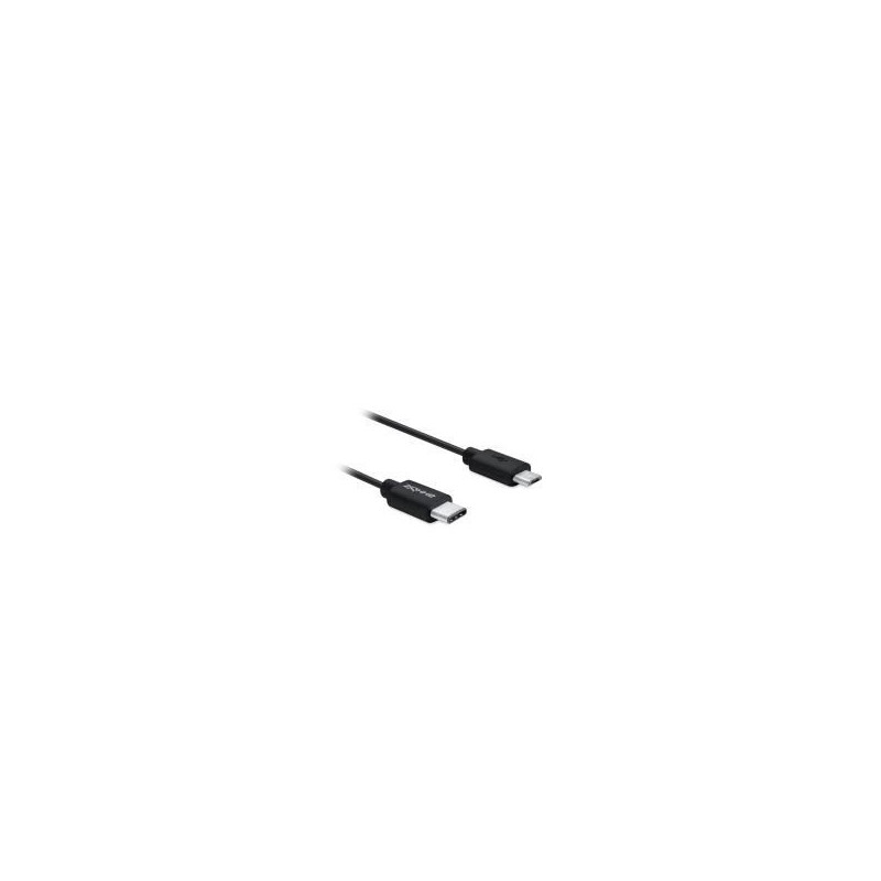Axxbiz CableBiz-C004B USB Type-C plug to USB 2.0 Micro-B plug cable - Black | ECP Grossiste informatique