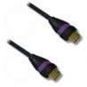 NONVI018571 Cordon HDMI 2.0 Ethernet 1.5m A-A M-M Noir Mauve