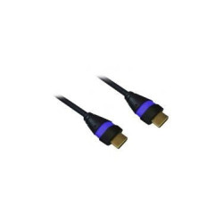 Cordon HDMI 2.0 Ethernet 5m A-A M-M Noir/Bleu | ECP Grossiste informatique