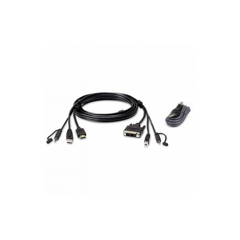 Jeu de cable pour KVM USB, 1.8m | ECP Grossiste informatique