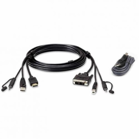 Jeu de cable pour KVM USB, 1.8m | ECP Grossiste informatique