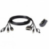 Jeu de cable pour KVM USB, 1.8m | ECP Grossiste informatique