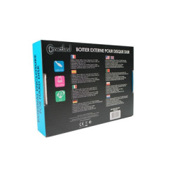 Boîtier externe 2.5p SATA USB 3.0 Alu Noir | ECP Grossiste informatique
