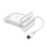 Boîtier externe 2.5p SATA USB 3.0 Blanc | ECP Grossiste informatique