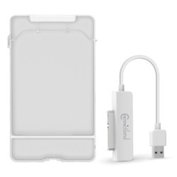 Boîtier externe 2.5p SATA USB 3.0 Blanc | ECP Grossiste informatique