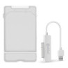 Boîtier externe 2.5p SATA USB 3.0 Blanc | ECP Grossiste informatique