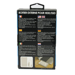 Boîtier externe 2.5p SATA USB 3.0 Blanc | ECP Grossiste informatique