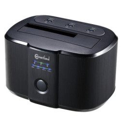 Docking 1xHDD 2.5/3.5p Sata avec hub USB3 | ECP Grossiste informatique