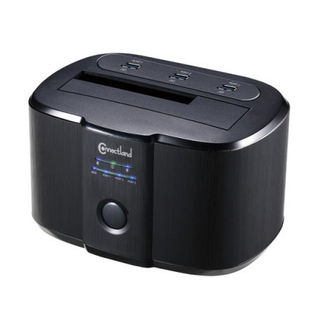 Docking 1xHDD 2.5/3.5p Sata avec hub USB3 | ECP Grossiste informatique