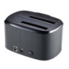 6001008 Docking pour 2xHDD 2.5/3.5p Sata USB3 Gris | ECP Grossiste informatique