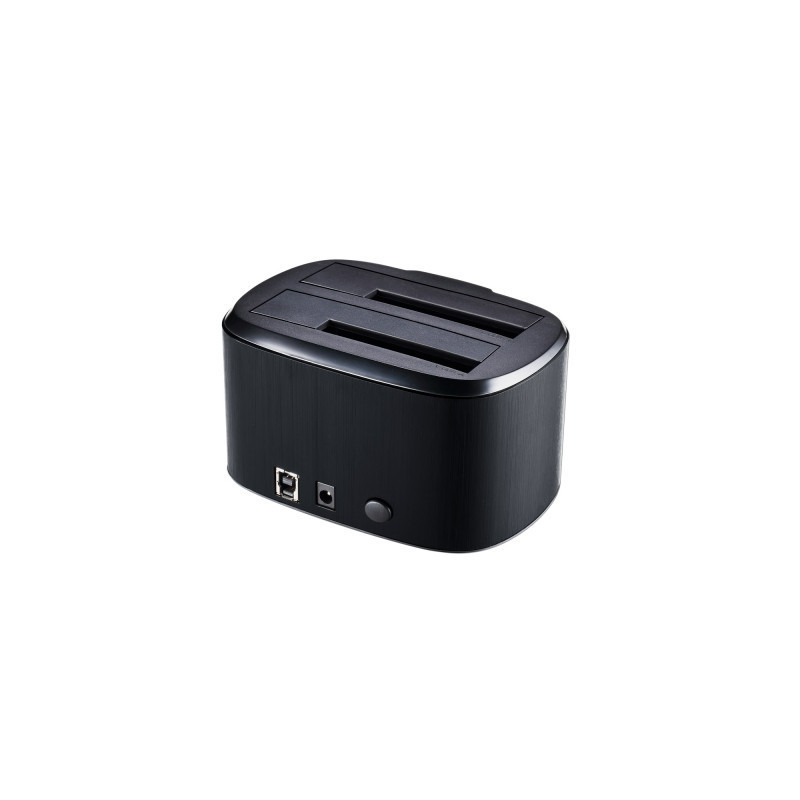 Docking pour 2xHDD 2.5/3.5p Sata USB3 Noir | ECP Grossiste informatique
