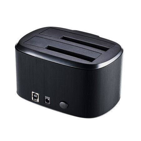Docking pour 2xHDD 2.5/3.5p Sata USB3 Noir | ECP Grossiste informatique