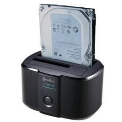 Docking pour 2xHDD 2.5/3.5p Sata USB3 Noir | ECP Grossiste informatique