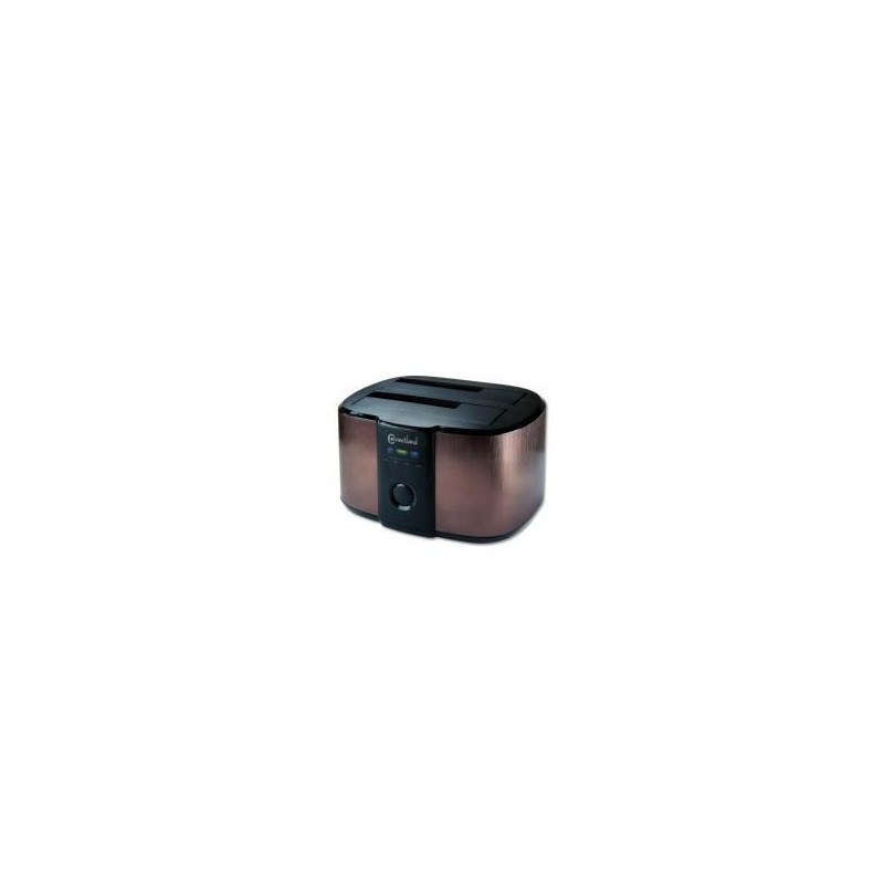 Docking pour 2xHDD 2.5/3.5p Sata USB3 Marron | ECP Grossiste informatique