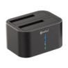 Docking pour 2xHDD 2.5/3.5p Sata USB3 Noir | ECP Grossiste informatique