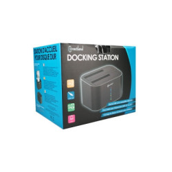 Docking pour 2xHDD 2.5/3.5p Sata USB3 Noir | ECP Grossiste informatique