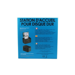 Docking pour 2xHDD 2.5/3.5p Sata USB3 Noir | ECP Grossiste informatique