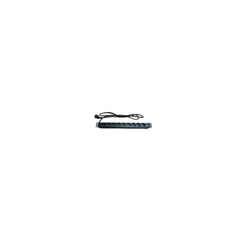Bandeau 1U 9 prises rack 19p protection surtension. | ECP Grossiste informatique