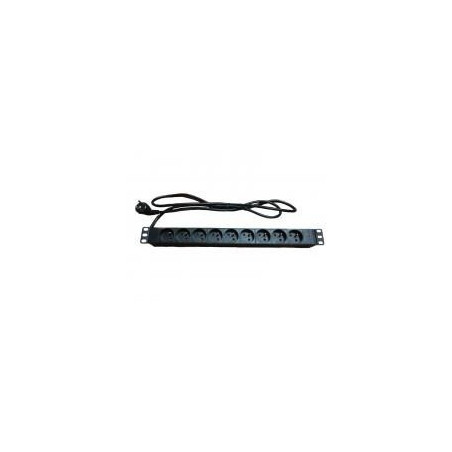 Bandeau 1U 9 prises rack 19p protection surtension. | ECP Grossiste informatique