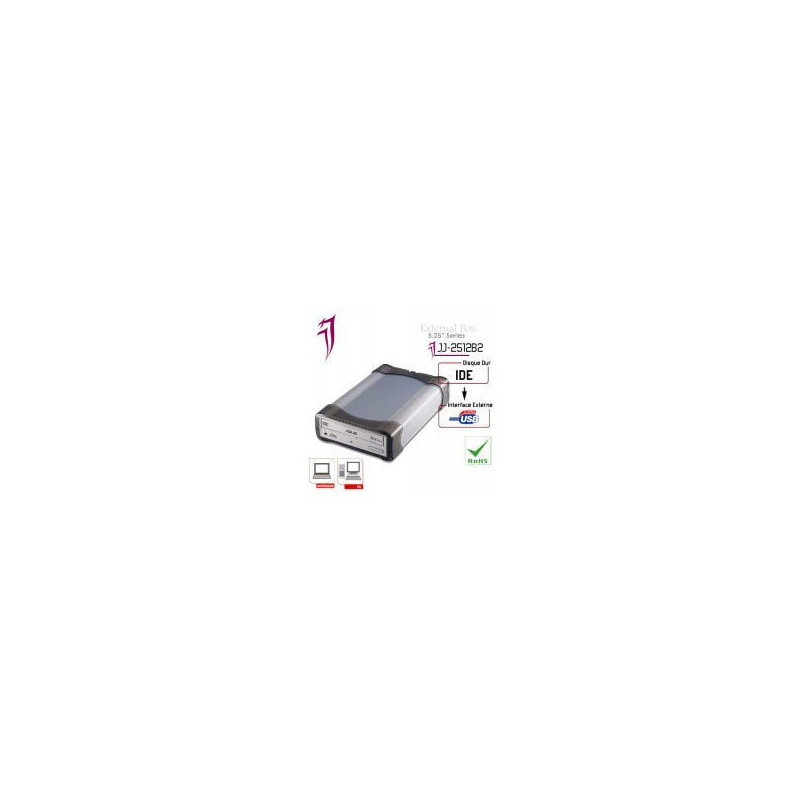 DESTOCKAGE JJ 2512B2 BT EXTERNE VENTILE 525 IDE- USB2 ROHS | ECP Grossiste informatique