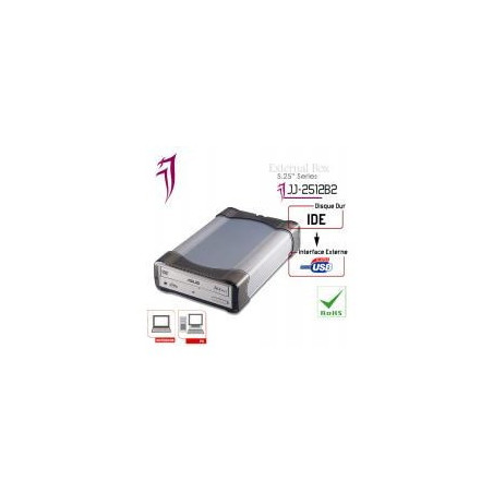 DESTOCKAGE JJ 2512B2 BT EXTERNE VENTILE 525 IDE- USB2 ROHS | ECP Grossiste informatique