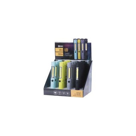 Pack x16 Torche LED FLASHL.COB+1×LED 3×AAA | ECP Grossiste informatique